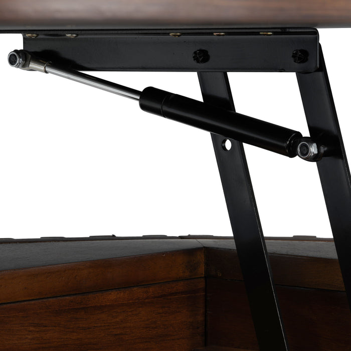 Round Lift Top Coffee Table With Hidden Storage For Living Room