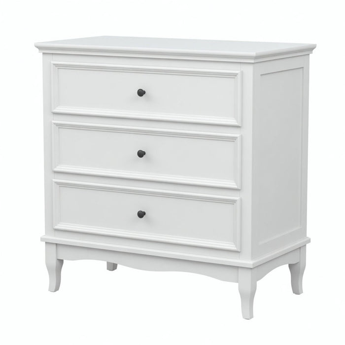 3 Drawer Dresser - White