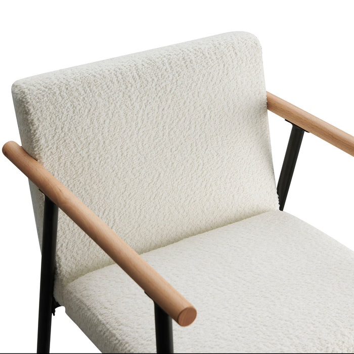 Modern Dining Chair With Iron Frame (Set of 2)
