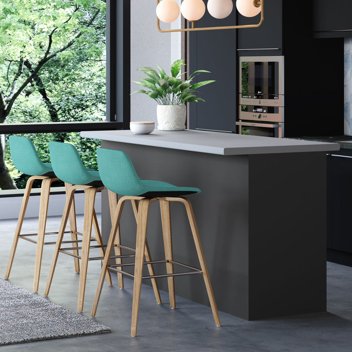 Randolph - Counter / Bar Height Stool (Set of 2) - Blue