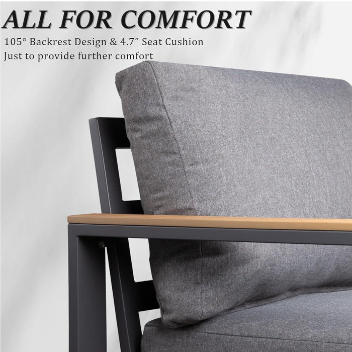 Modern Outdoor Sofa Set With Coffee Table