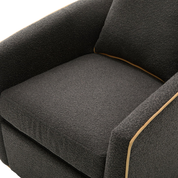 Swivel Accent Chair, Rotating Base, For Living Room