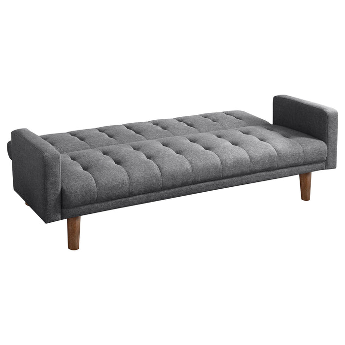 Mohawk - Tufted Back Sofa Bed - Gray