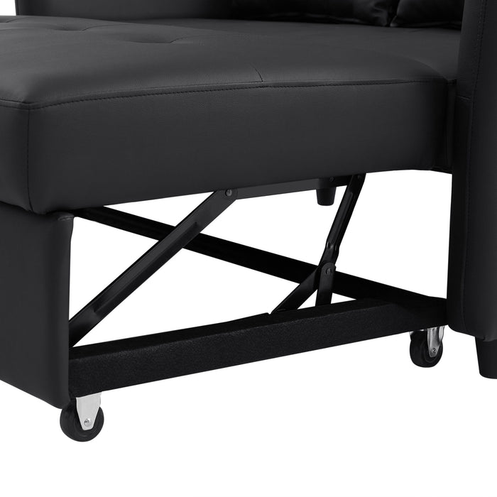 Convertible Sleeper Sofa Bed With 3 USB Ports