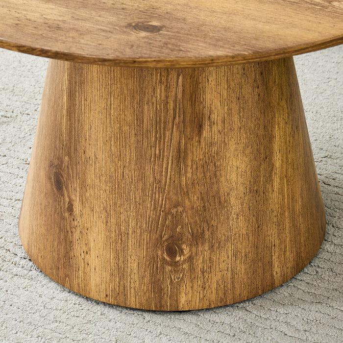 Circular Coffee Table With Adjustable Feet