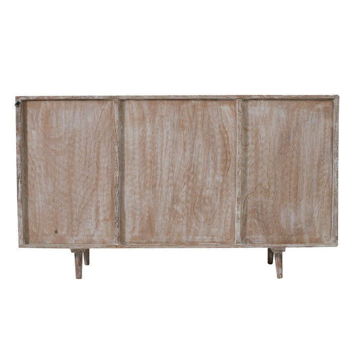 TV Console With Cane Doors - Multicolor