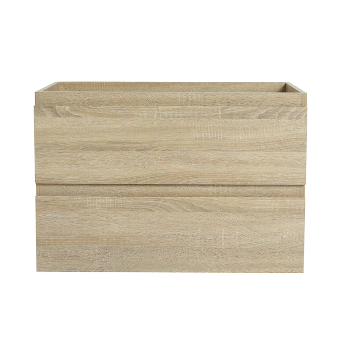 Wall Mounted Bathroom Vanity With Sink, 2 Soft Close Drawers
