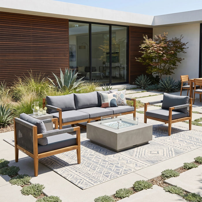 3 Piece Outdoor Sectional Sofa Set
