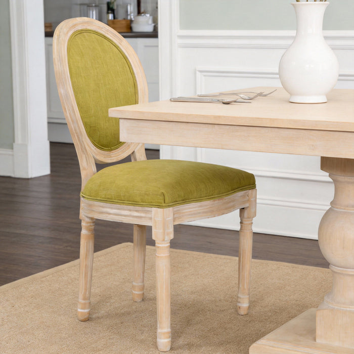 Upholstered With Round Back Dining Chairs (Set of 2)