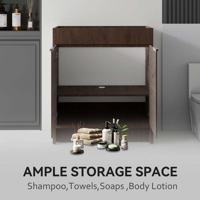 Freestanding Bathroom Vanity Cabinet With Soft Close Doors, Cabinet Only
