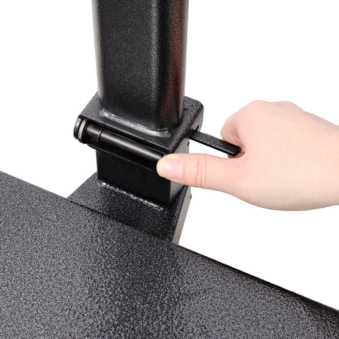 Digital Weight Computing Floor Platform Scale With Price Calculator - Black