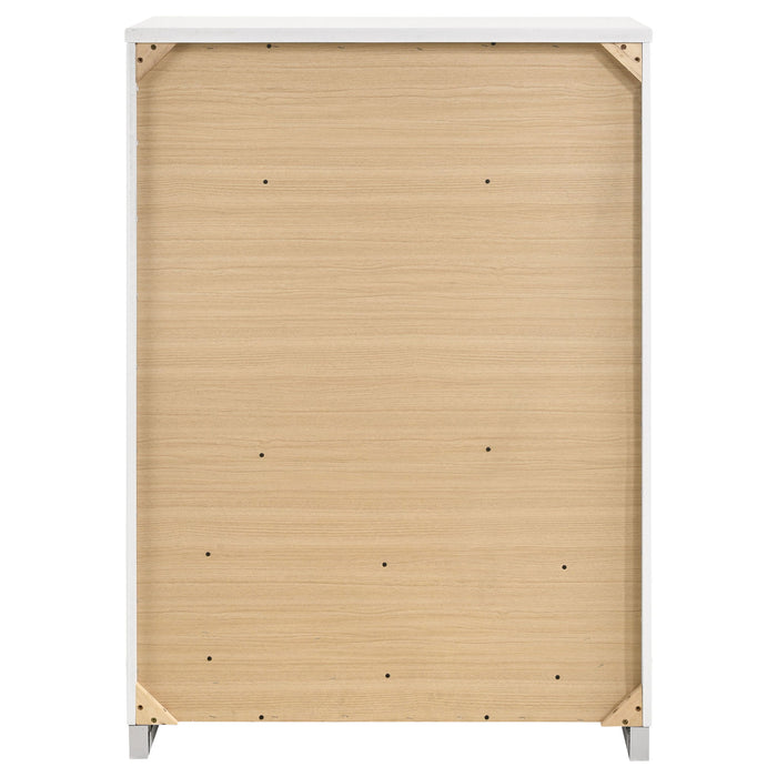 Dulcey - 5 Drawer Bedroom Chest - White