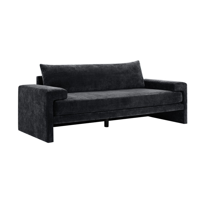Upholstered 3 Seater Sofa With Wide Armrests