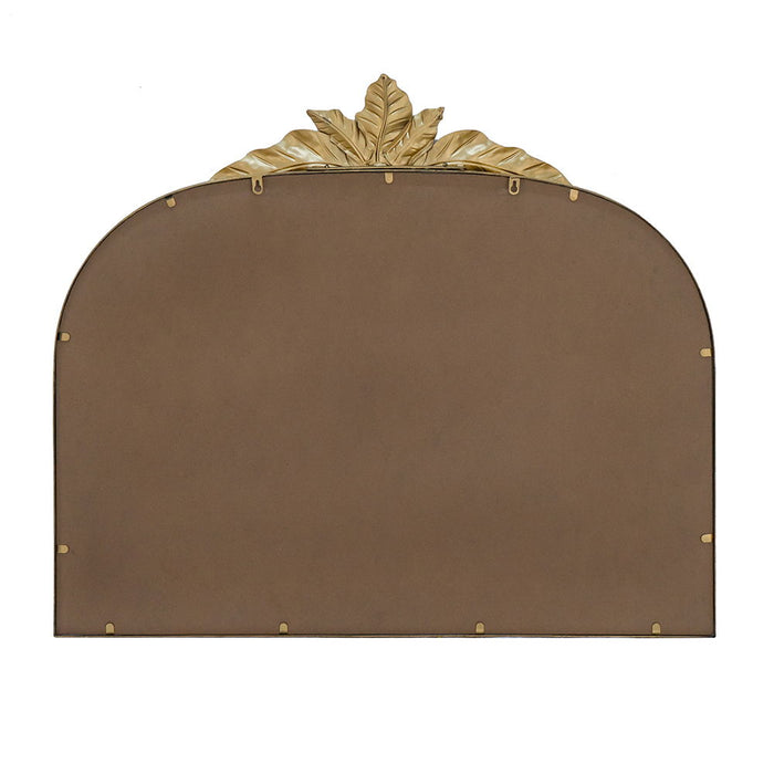 Arched Wall Mirror With Metal Frame, Wall Mirror For Living Room