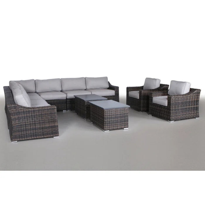 Stylish Sofa Seating Group With Cushions Perfect For Outdoor Gatherings