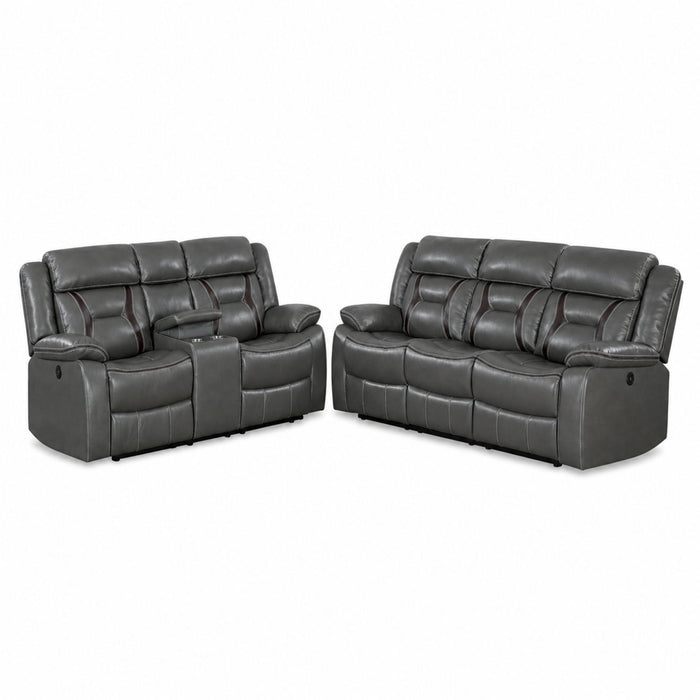 Living Room Set With Pillow Armrest And Tufted Backrest