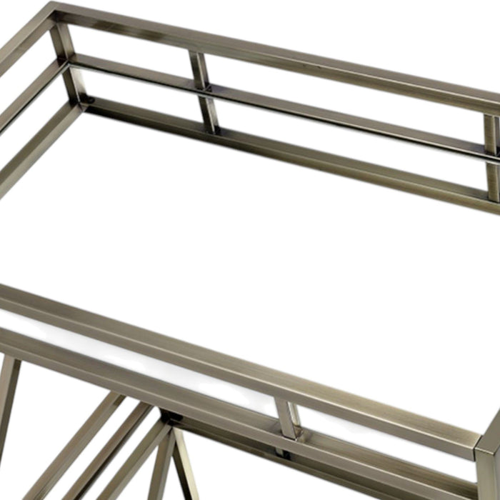 Kristensen - Serving Cart - Antique Gold