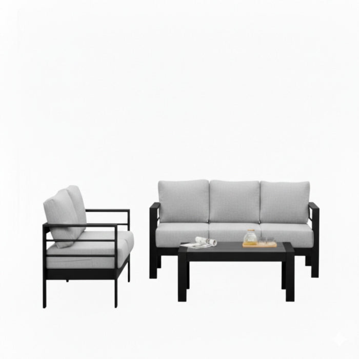 Outdoor Patio Set, All-Weather With Thick Cushions