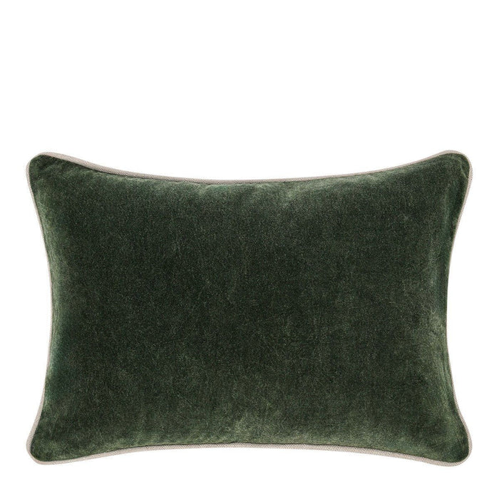 Heirloom Velvet - SLD Pillow - Forest Green