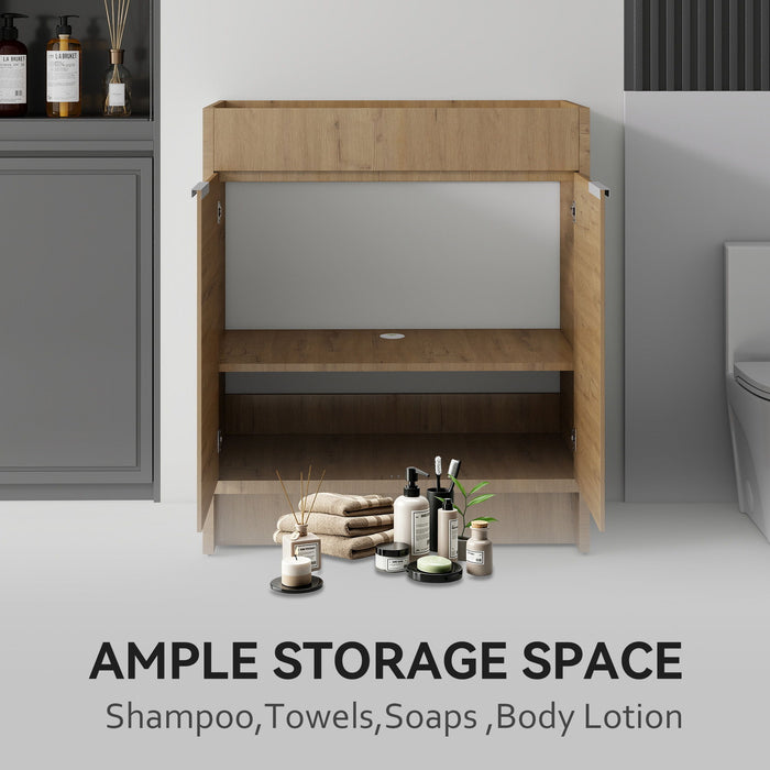 Freestanding Bathroom Vanity Cabinet With Soft Close Doors, Cabinet Only