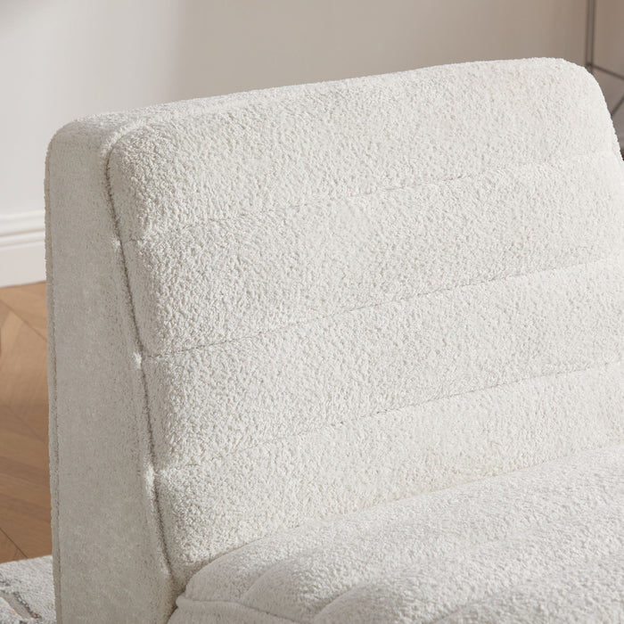 Upholstered Armless Accent Chair