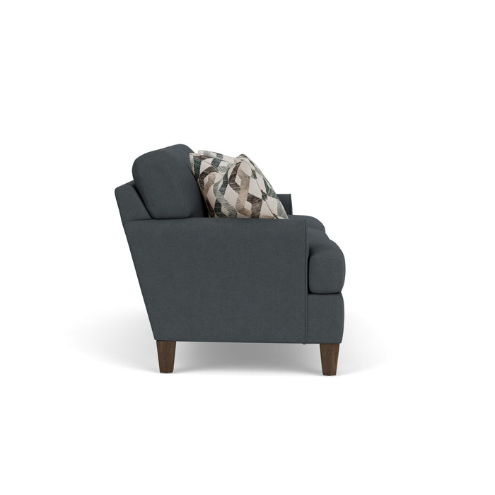 Moxy - Fabric Sofa, T-Shaped Seat Cushion, Rounded Mailbox Arms