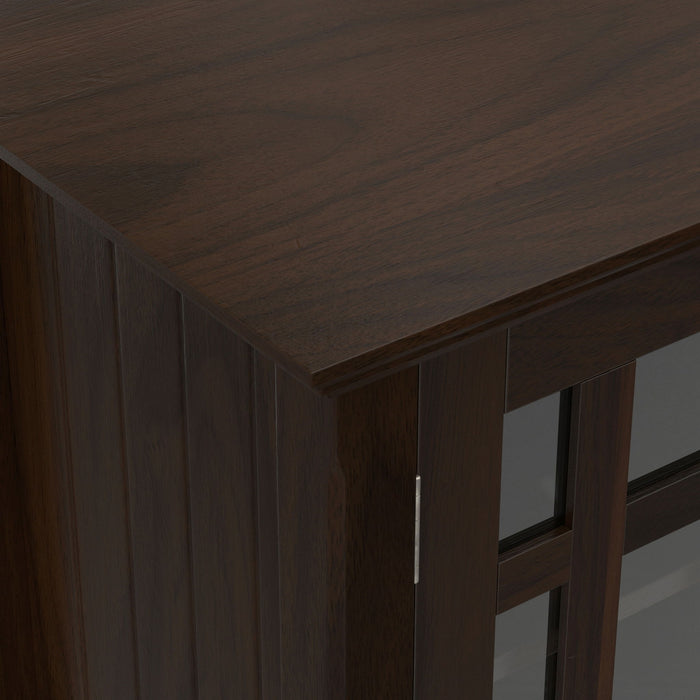 Bedford - Tall TV Media Stand - Dark Tobacco Brown