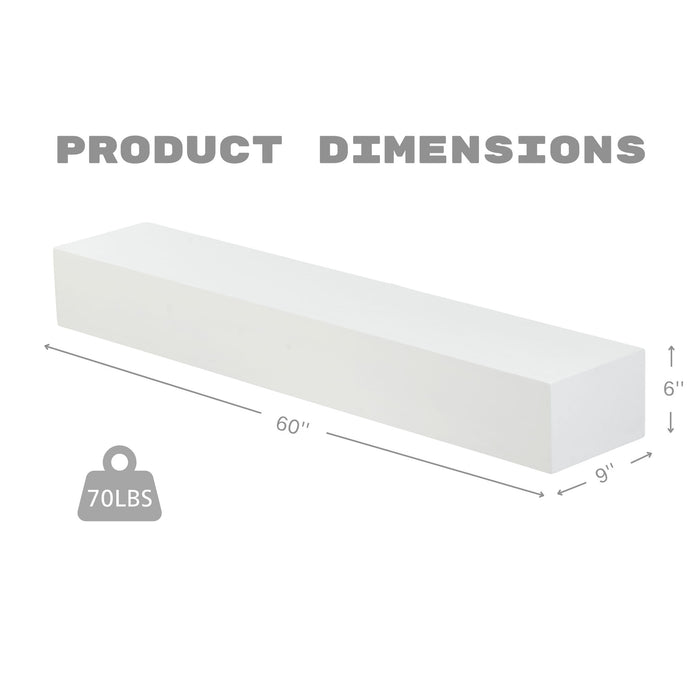 Fireplace Mantel Floating Shelf For Home Decor