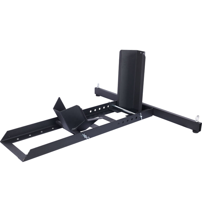 Heavy Duty Adjustable Motorcycle Stand / Wheel Chock 1800 Lb Capacity - Black