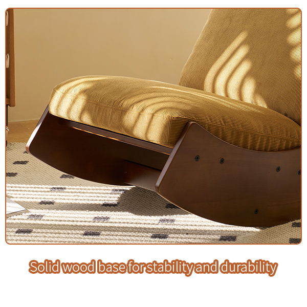 Comfortable High-Quality Upholstery Glider Rocking Chair
