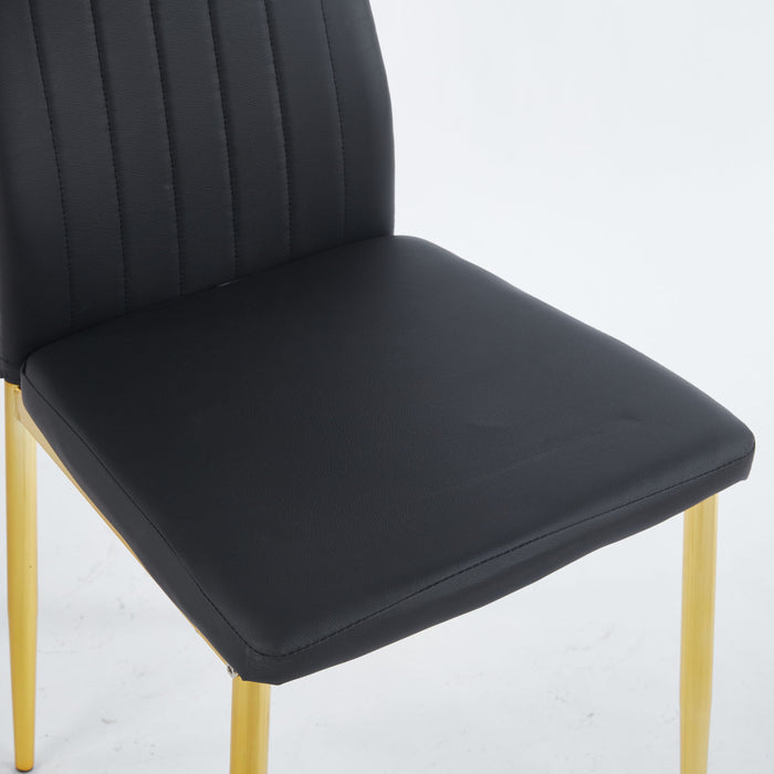 Dining Chair (Set of 4) - Golden Black