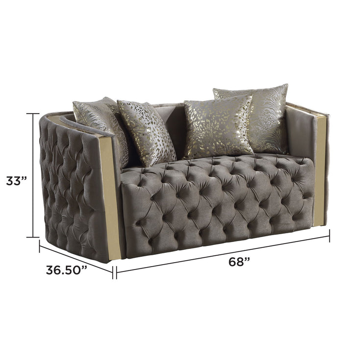 Naomi - Button Tufted Loveseat