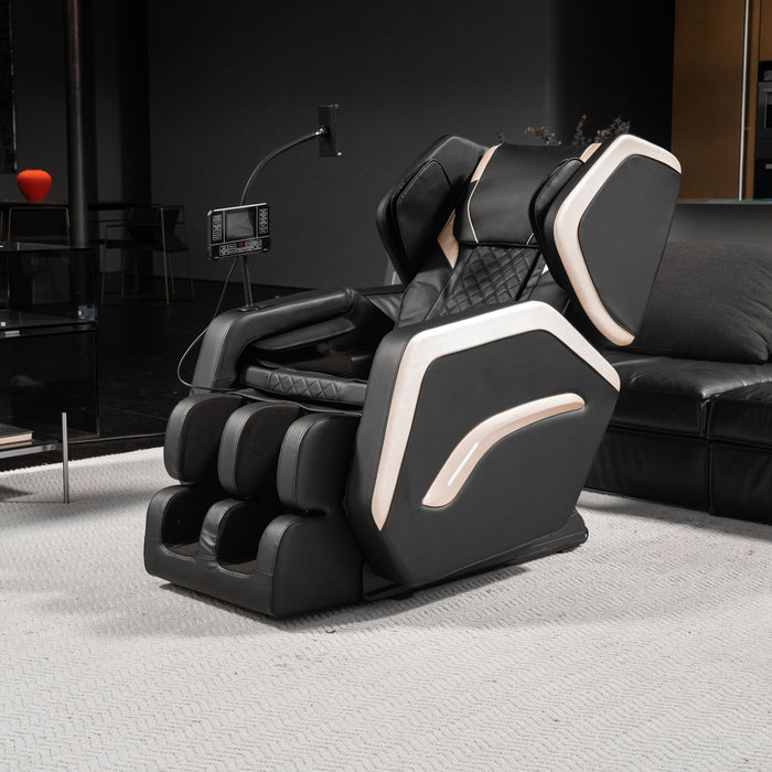 Zero Gravity Massage Chair Recliner & 10 Massage Heads And Full Body Air Pressure - Black