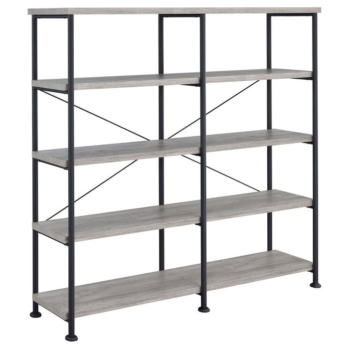 Double Wide Bookcase Shelves - Gray