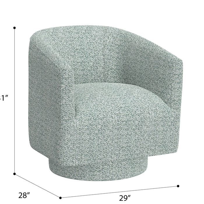 Brylee - Swivel Accent Chair - Baikal Blues