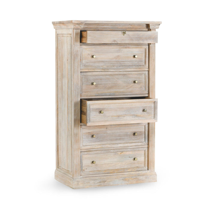 Adelaide - 6 Drawer Chest - Natural Cream Wash