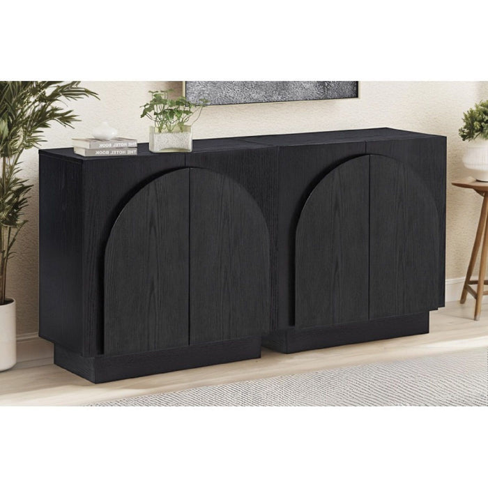 Modern Sideboard Buffet With Arched Cabinet Doors