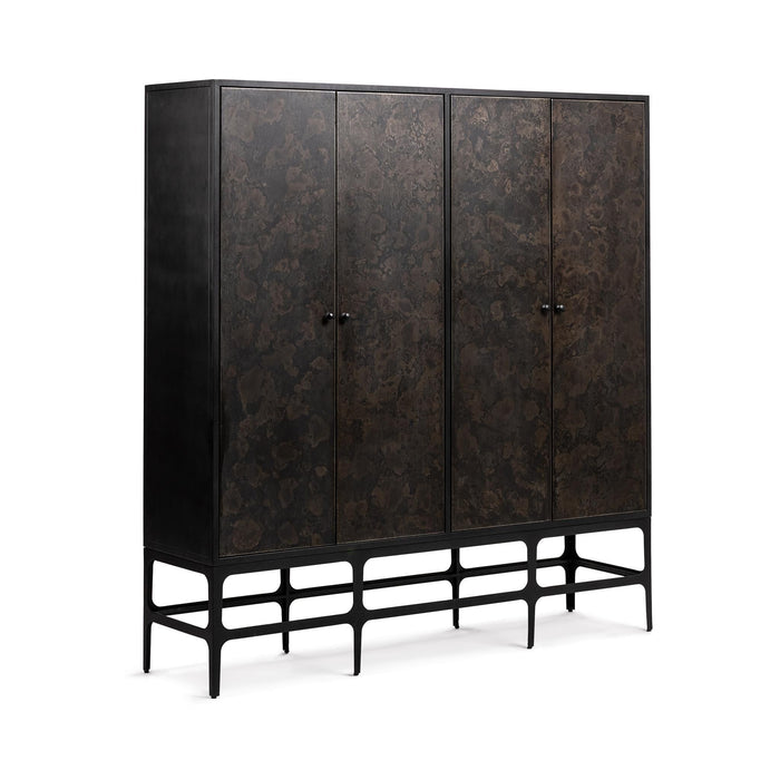 Amilio - Tall Cabinet - Rust Noir