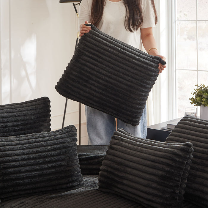 Semi Circular 2 In 1 Sofa Bed With Neck Pillow