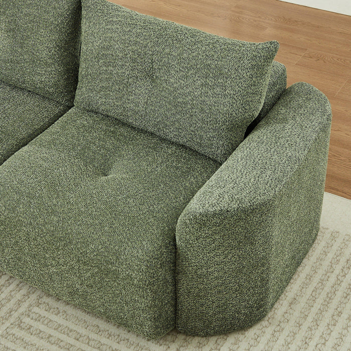 3 Seater With Thickened Armrests Sofa For Living Room