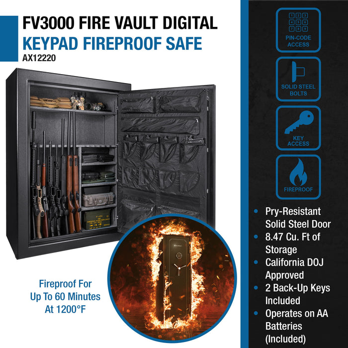Tall Fireproof Protection Safe Vault