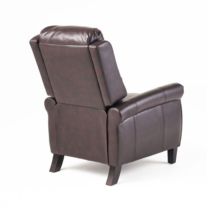 Memphis - Standard Recliner Club Chair - Burgundy