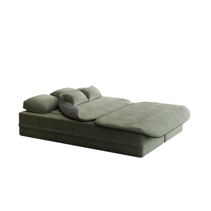 2 In 1 Foldable Sofa Bed With Multi Functional Blanket