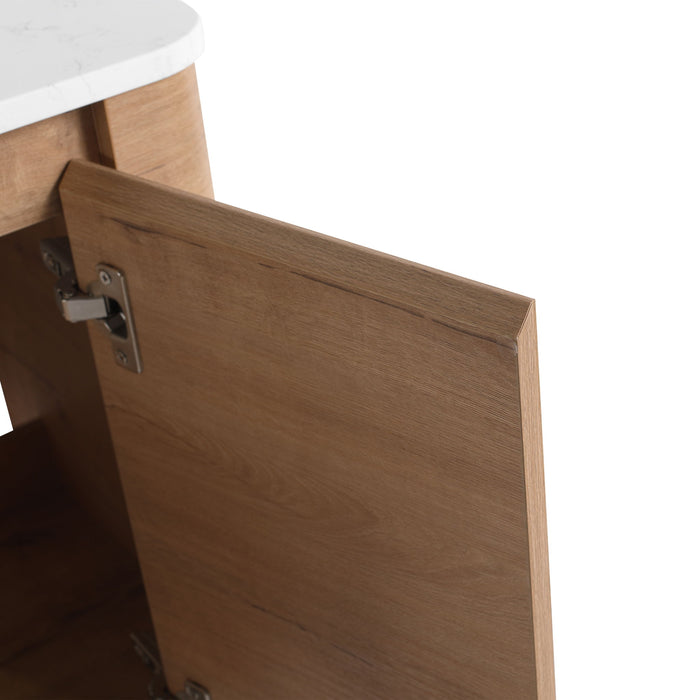 Wall Mounted Bathroom Vanity With Soft Close Door, Excluding Sink