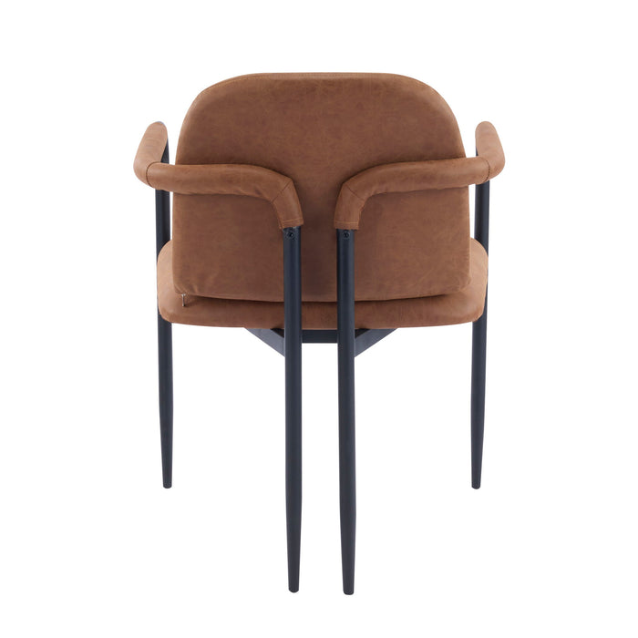 Modern Dining Chair Set With Durable Iron Frame And Comfortable Fabric Upholstery