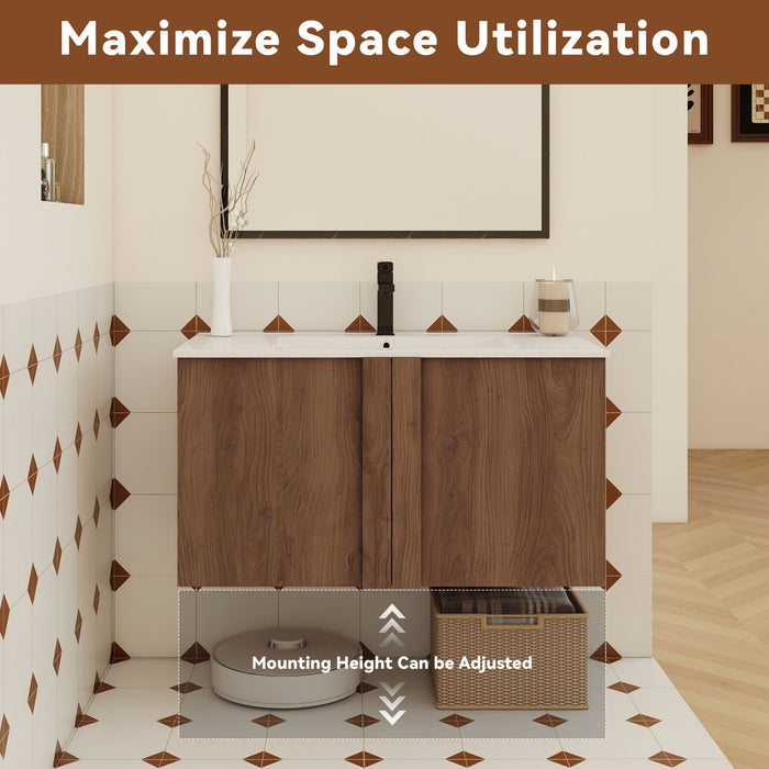 Floating Bathroom Vanity With Sink Combo