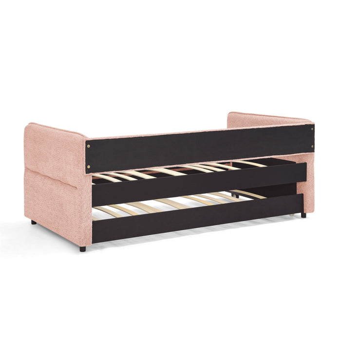 Upholstered Daybed With Pop Up Trundle