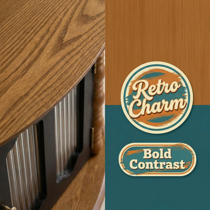 Round 3 Door Storage Coffee Table For Living Room