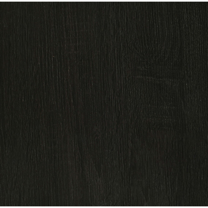 Round Coffee Table With Storage Shelf - Black