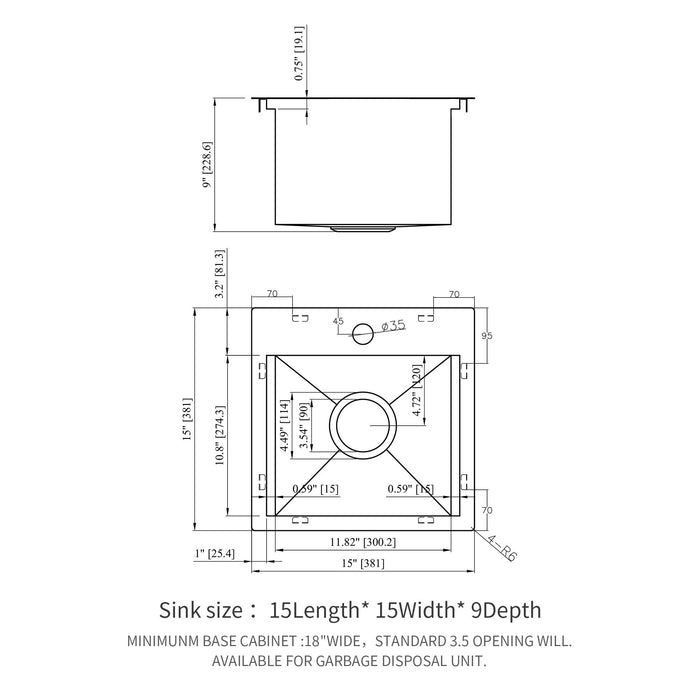 Modern Stainless Steel 15" Drop In Kitchen Sink Workstation With Accessories - Brushed Nickel
